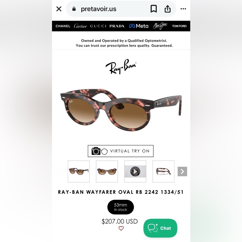 Ray-Ban Tortoiseshell Frame Brown Gradient Lens Sunglasses - Picture 6 of 6
